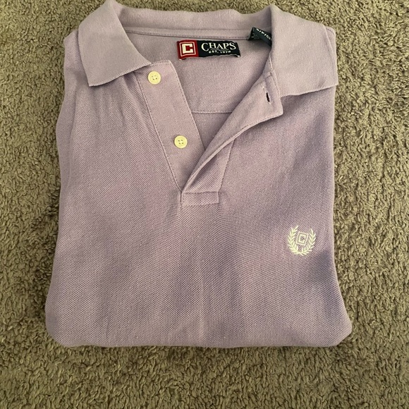 Chaps Men's Purple Polo Shirt - Picture 8 of 9